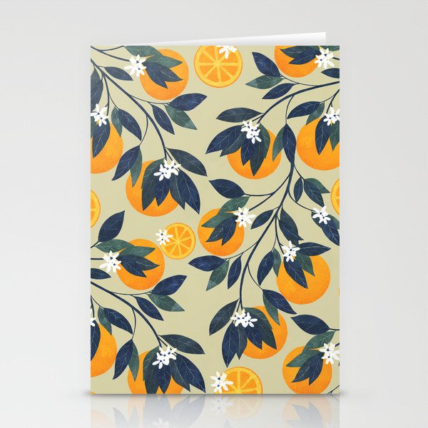 Oranges pattern Stationery Card Gallery Image 2