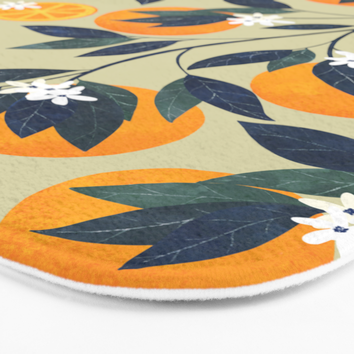 Oranges pattern Bath Mat Gallery Image 3