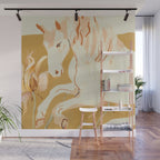 Minimal Abstract Art Horse Wall Mural Gallery Image 1