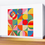 Sonia Delaunay Inspired Abstract Geometry Wall Mural Gallery Image 2