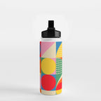 Sonia Delaunay Inspired Abstract Geometry Water Bottle Gallery Image 2