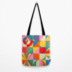 Sonia Delaunay Inspired Abstract Geometry Tote Bag Gallery Image 2