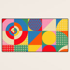 Sonia Delaunay Inspired Abstract Geometry Desk Mat Gallery Image 3