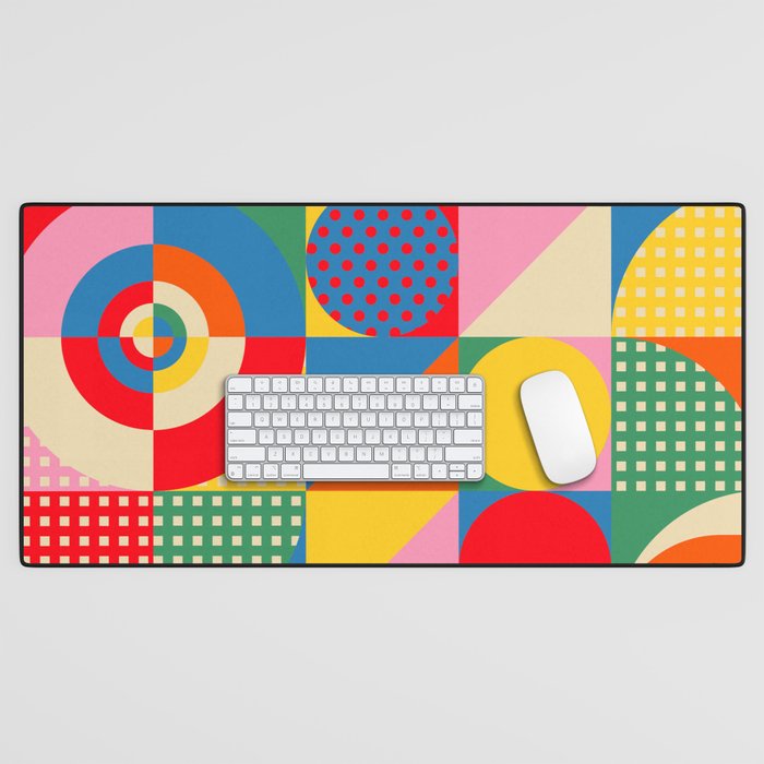 Sonia Delaunay Inspired Abstract Geometry Desk Mat Gallery Image 1