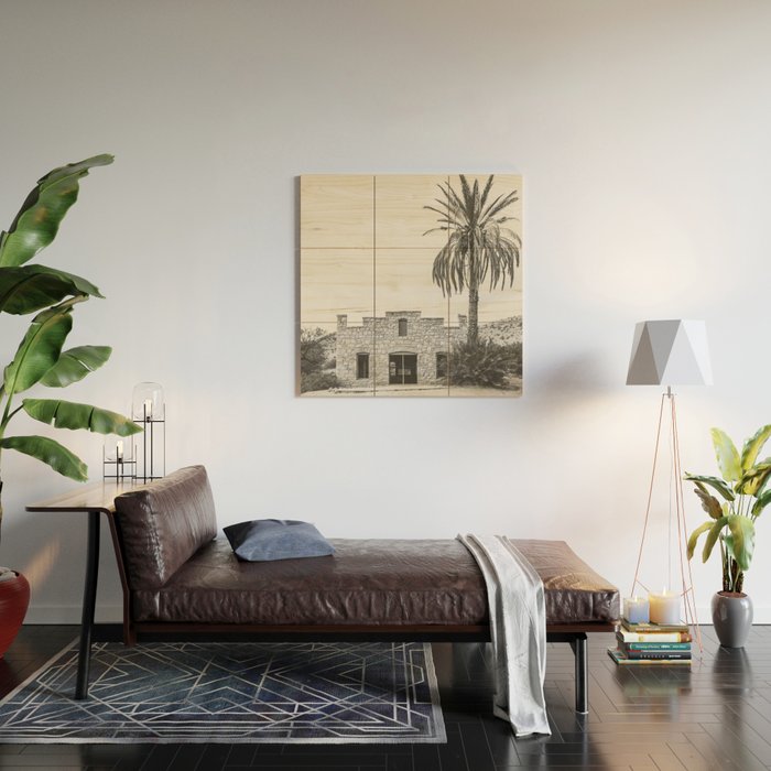 Hot Springs Black and White - Big Bend National Park Photography Wood Wall Art Gallery Image 2