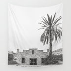 Hot Springs Black and White - Big Bend National Park Photography Wall Tapestry Gallery Image 4