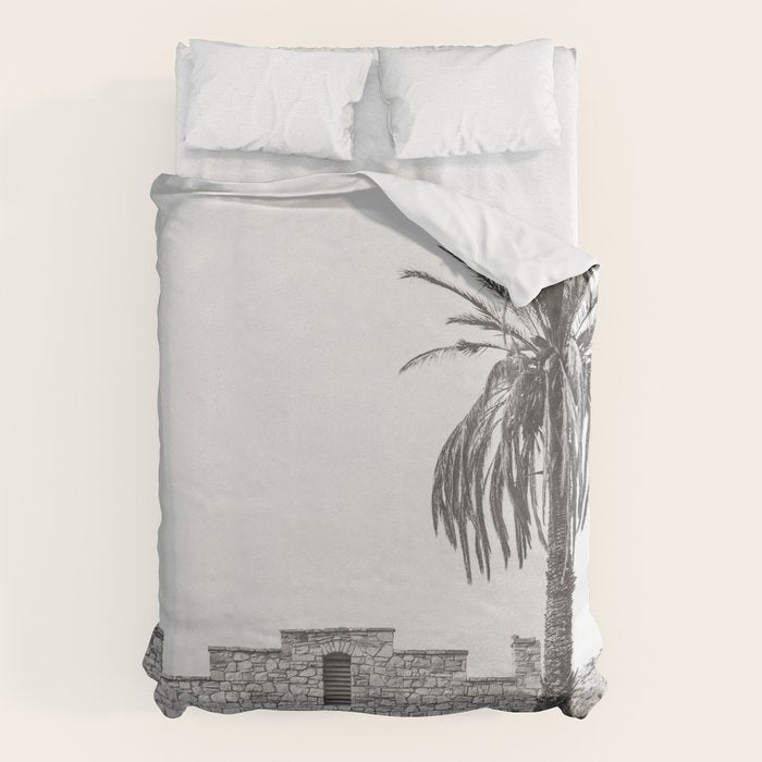 Hot Springs Black And White - Big Bend National Park Photography Duvet Cover Gallery Image 6