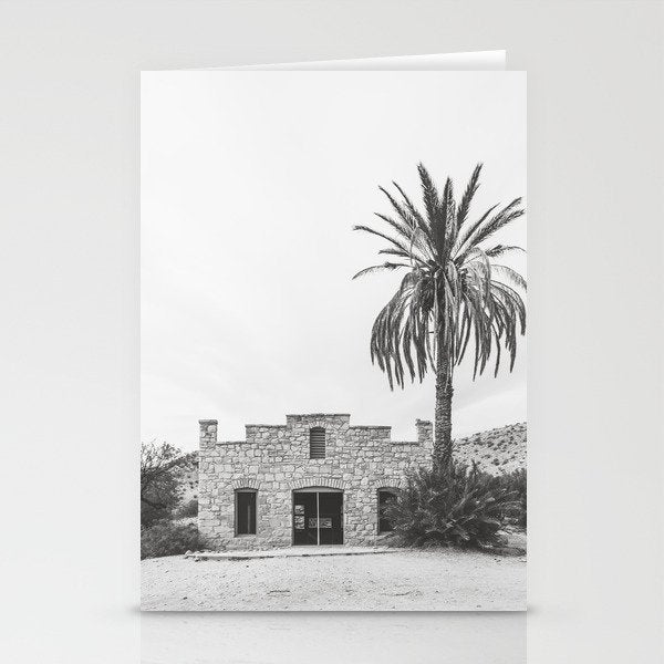 Hot Springs Black and White - Big Bend National Park Photography Stationery Card Gallery Image 1