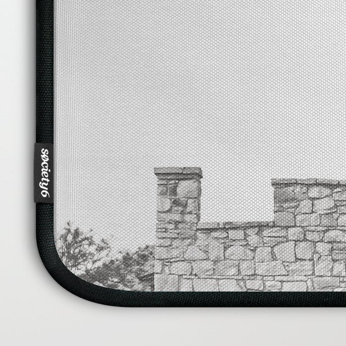 Hot Springs Black and White - Big Bend National Park Photography Laptop Sleeve Gallery Image 3