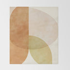 organic shapes abstract boho 4 Throw Blanket Gallery Image 2