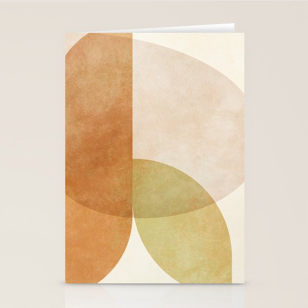 organic shapes abstract boho 4 Stationery Card Gallery Image 1