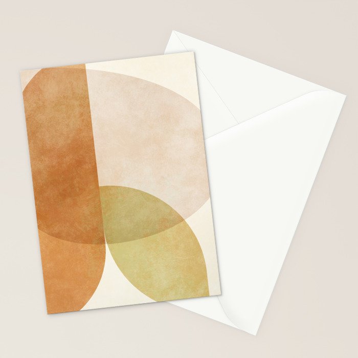 organic shapes abstract boho 4 Stationery Card Gallery Image 2