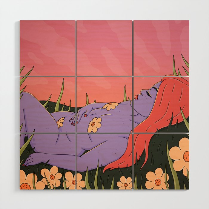 Summer Nap Wood Wall Art Gallery Image 1