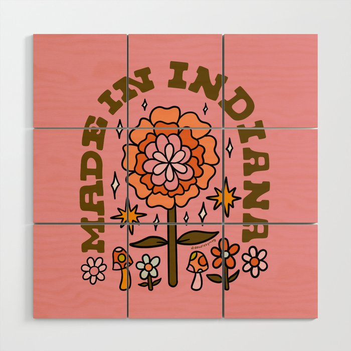 Made In Indiana Wood Wall Art Gallery Image 1