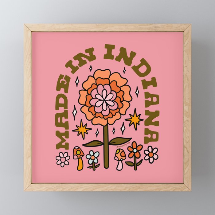 Made In Indiana Mini Art Print Gallery Image 1