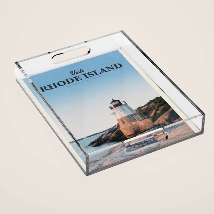 Visit Rhode Island Acrylic Tray Gallery Image 1