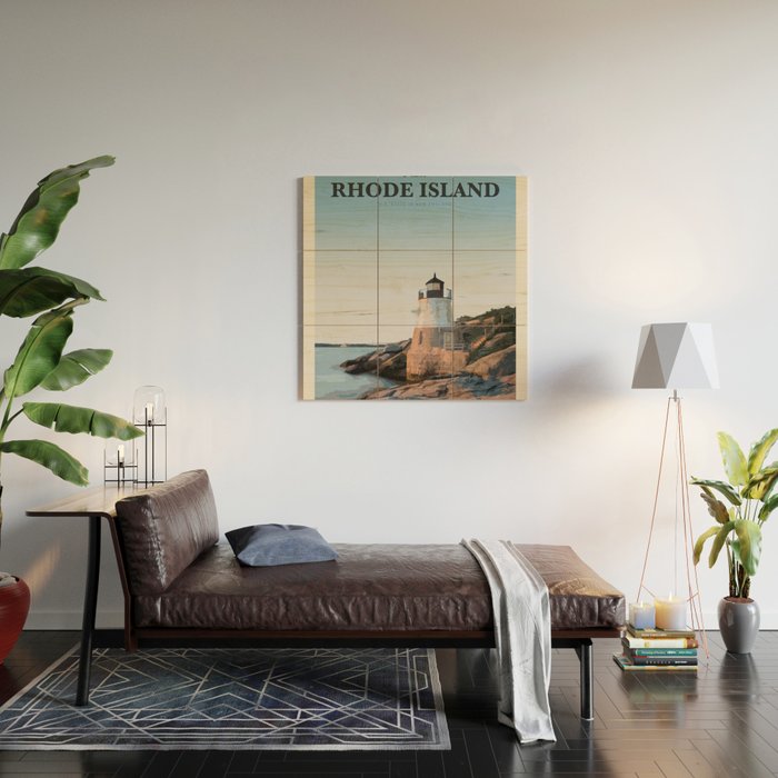 Visit Rhode Island Wood Wall Art Gallery Image 2