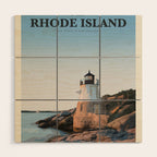 Visit Rhode Island Wood Wall Art Gallery Image 1