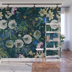 Chintzy Florals II Wall Mural Gallery Image 1