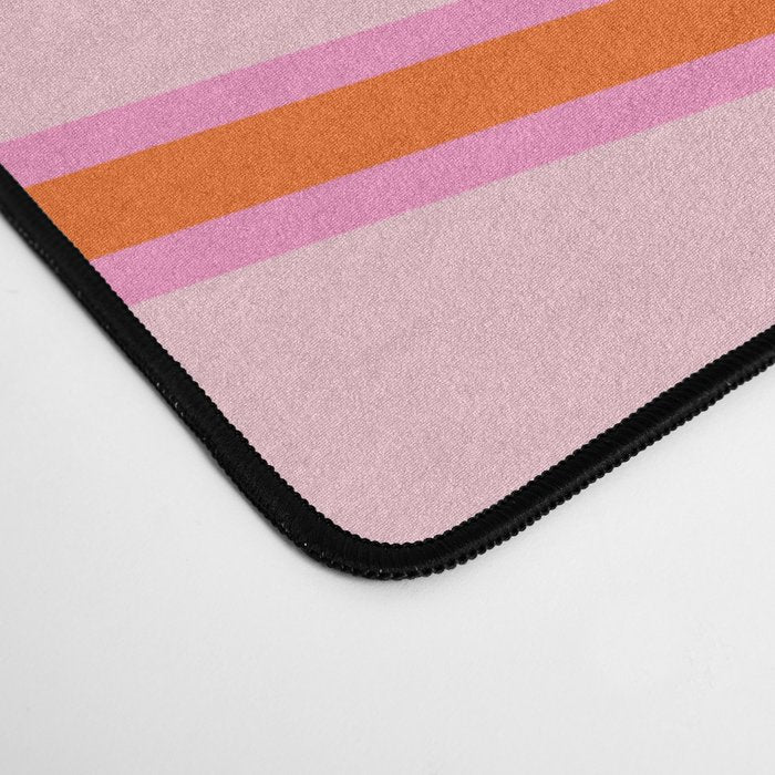 Sun Print Sunrise Sunshine Pastel Pink And Orange Retro Sun Wall Art Vintage Boho Modern Abstract Desk Mat Gallery Image 4