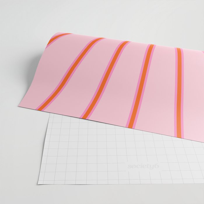 Sun Print Sunrise Sunshine Pastel Pink And Orange Retro Sun Wall Art Vintage Boho Modern Abstract Wrapping Paper Gallery Image 2