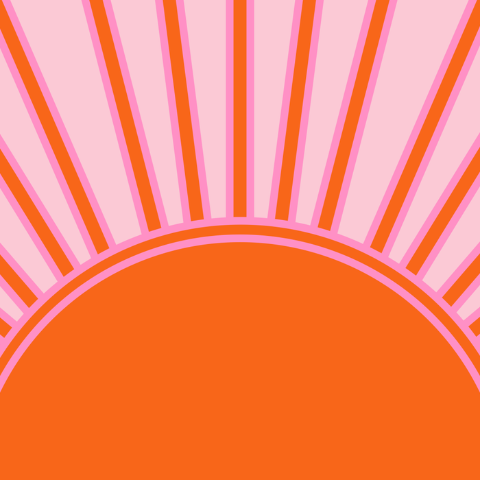 Sun Print Sunrise Sunshine Pastel Pink And Orange Retro Sun Wall Art Vintage Boho Modern Abstract Coffee Mug Gallery Image 2