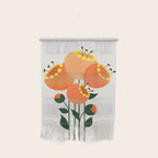 Orange Garden Flowers Wall Hanging Gallery Image 1