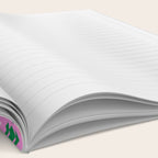 Merry Mod Geometric Pattern in Pink and Green Notebook Gallery Image 2