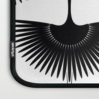 Japanese Crane Ornate Art Deco Monochrome Pattern II Laptop Sleeve Gallery Image 3