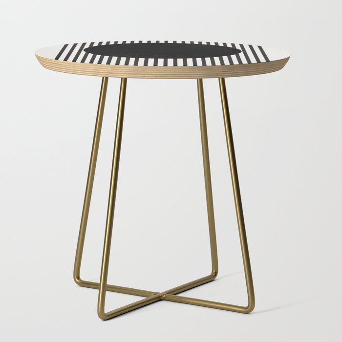 Stripes and Circle, Bauhaus Style  Side Table Gallery Image 1