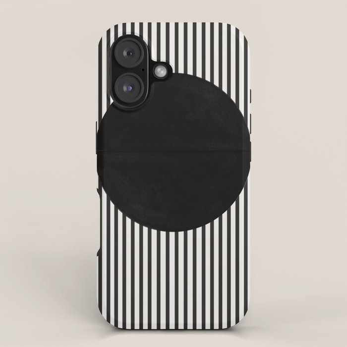Stripes and Circle, Bauhaus Style  iPhone Case Gallery Image 1