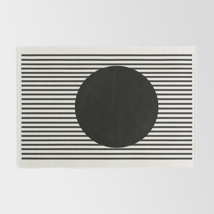 Stripes and Circle, Bauhaus Style  Rug Gallery Image 2