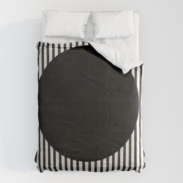 Stripes and Circle, Bauhaus Style  Comforter Gallery Image 6