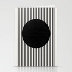 Stripes and Circle, Bauhaus Style  Stationery Card Gallery Image 2
