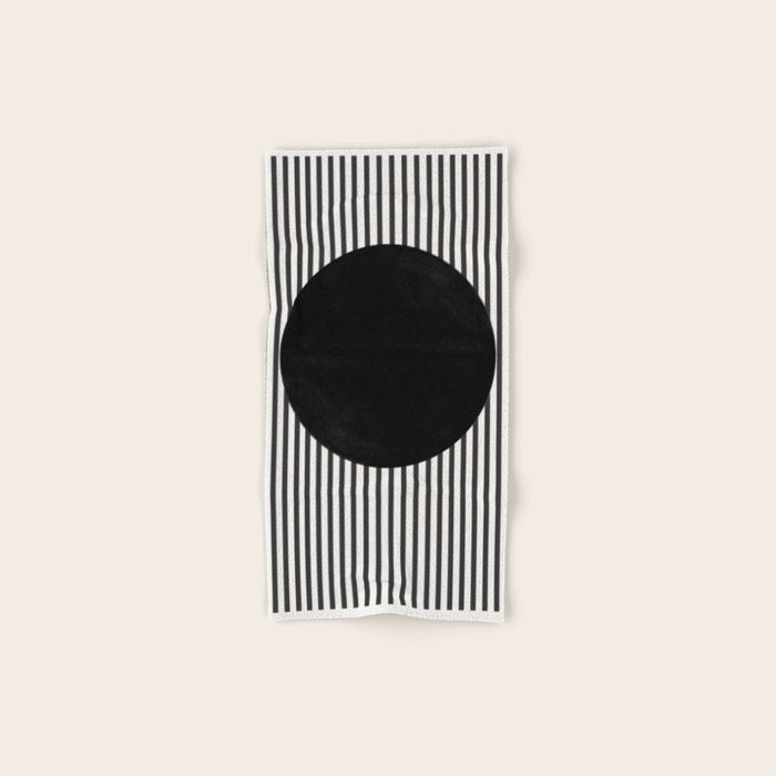 Stripes and Circle, Bauhaus Style  Bath Towel Gallery Image 1