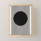 Stripes and Circle, Bauhaus Style  Mini Art Print Gallery Image 1