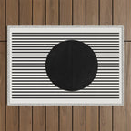 Stripes and Circle, Bauhaus Style  Outdoor Rug Gallery Image 1