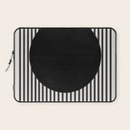 Stripes and Circle, Bauhaus Style  Laptop Sleeve Gallery Image 1