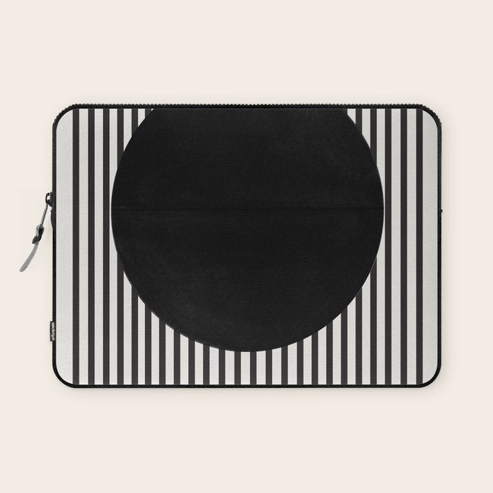 Stripes and Circle, Bauhaus Style  Laptop Sleeve Gallery Image 1