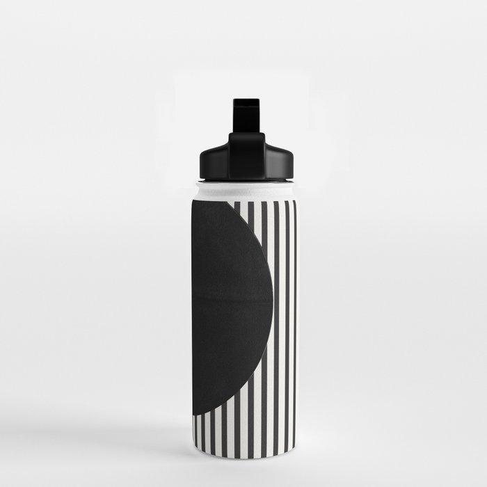 Stripes and Circle, Bauhaus Style  Water Bottle Gallery Image 2