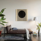 Stripes and Circle, Bauhaus Style  Wood Wall Art Gallery Image 2