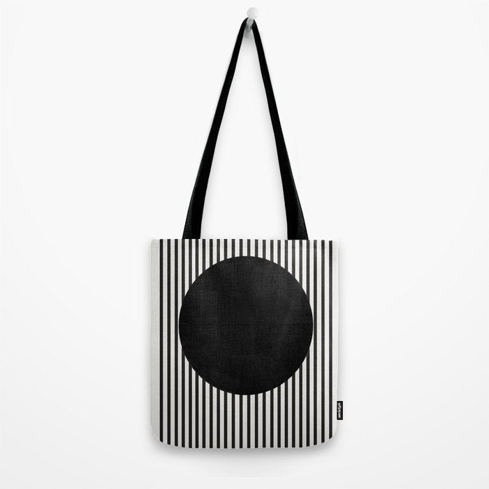 Stripes and Circle, Bauhaus Style  Tote Bag Gallery Image 2
