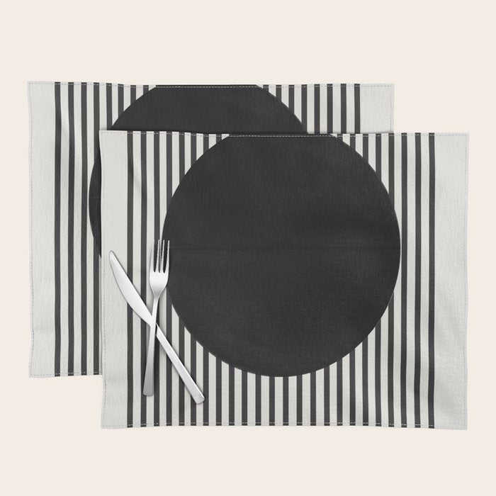 Stripes and Circle, Bauhaus Style  Placemat Gallery Image 1