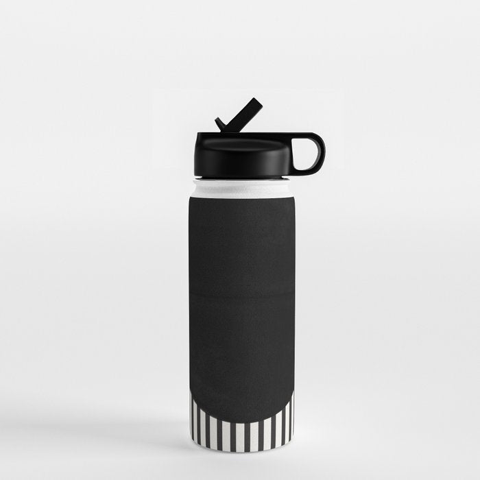 Stripes and Circle, Bauhaus Style  Water Bottle Gallery Image 1