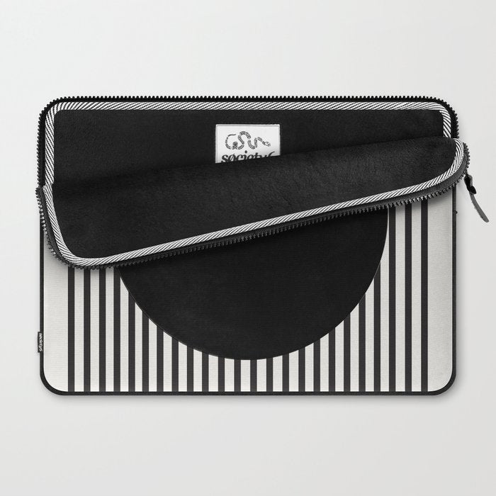 Stripes and Circle, Bauhaus Style  Laptop Sleeve Gallery Image 2