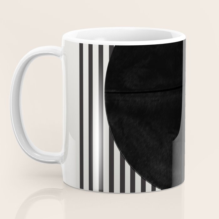 Stripes and Circle, Bauhaus Style  Coffee Mug Gallery Image 3