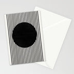 Stripes and Circle, Bauhaus Style  Stationery Card Gallery Image 2