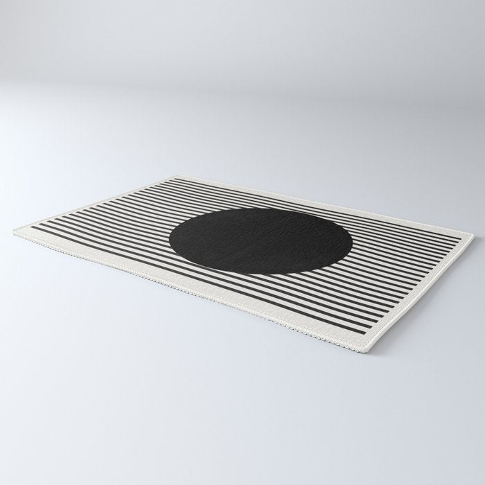 Stripes and Circle, Bauhaus Style  Rug Gallery Image 3