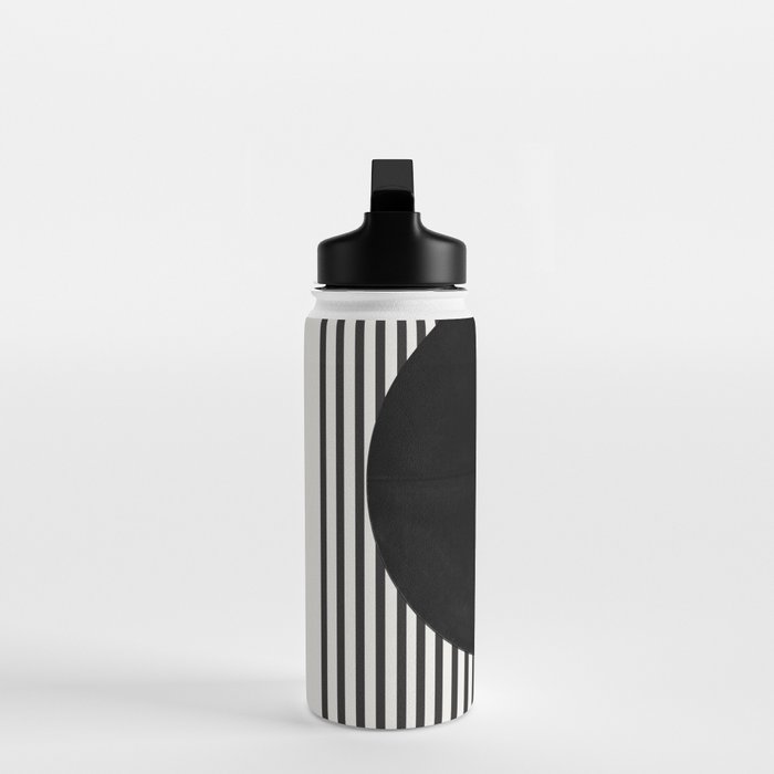 Stripes and Circle, Bauhaus Style  Water Bottle Gallery Image 3