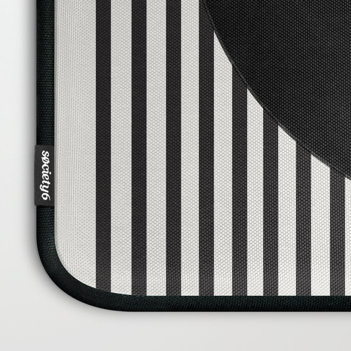 Stripes and Circle, Bauhaus Style  Laptop Sleeve Gallery Image 3